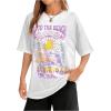 imageSOLY HUX Womens Graphic Tees Cute Print Short Sleeve Tee Preppy Clothes Casual Vintage Summer Oversized T Shirt TopWhite Purple Letter