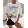imageSOLY HUX Womens Graphic Tees Cute Print Short Sleeve Tee Preppy Clothes Casual Vintage Summer Oversized T Shirt TopWhite Tropical Multi