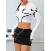 imageSOLY HUX Womens Hollow Out Crop Top Y2k Long Sleeve T Shirt Slim Fit Tee TopsPure White
