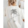 imageSOLY HUX Womens Letter Graphic Oversized Tees Half Sleeve T Shirt Summer Casual TopsWhite Letter