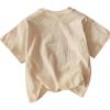 imageSOLY HUX Womens Letter Graphic Tees Drop Shoulder Short Sleeve Crew Neck Casual T Shirt TopsApricot Car