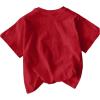 imageSOLY HUX Womens Letter Graphic Tees Drop Shoulder Short Sleeve Crew Neck Casual T Shirt TopsRed Car