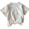 imageSOLY HUX Womens Letter Graphic Tees Drop Shoulder Short Sleeve Crew Neck Casual T Shirt TopsWhite Car