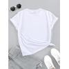 imageSOLY HUX Womens Letter Heart Graphic Print Tee Short Sleeve Crew Neck T Shirt Casual Summer TopsWhite Leopard