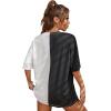 imageSOLY HUX Womens Oversized Graphic Tees Letter Casual Summer Tops Short Sleeve TshirtBlack and White