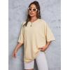 imageSOLY HUX Womens Oversized T Shirts Graphic Tees Casual Vintage Summer Tops Half Sleeve ShirtsApricot Butterfly