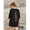 imageSOLY HUX Womens Oversized T Shirts Graphic Tees Casual Vintage Summer Tops Half Sleeve ShirtsBlack