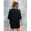 imageSOLY HUX Womens Oversized T Shirts Graphic Tees Casual Vintage Summer Tops Half Sleeve ShirtsBlack Cat