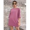 imageSOLY HUX Womens Oversized T Shirts Graphic Tees Casual Vintage Summer Tops Half Sleeve ShirtsPurple Butterfly