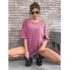 imageSOLY HUX Womens Oversized T Shirts Graphic Tees Casual Vintage Summer Tops Half Sleeve ShirtsPurple Butterfly
