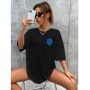 imageSOLY HUX Womens Oversized T Shirts Graphic Tees Letter Print Casual Trendy Summer Loose TopsBlack and Blue