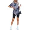 imageSOLY HUX Womens Tie Dye Shirt Short Sleeve Round Neck Tees Casual T Shirts Summer TopsMulti Pink Tie Dye