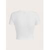 imageSOLY HUX Womens Y2K Graphic Crop Top Short Sleeve Sexy Cute TShirts Tee Crop TopLetter White