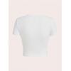 imageSOLY HUX Womens Y2K Graphic Crop Top Short Sleeve Sexy Cute TShirts Tee Crop TopWhite Lips