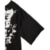 imageSOLY HUX Womens Y2K Grunge Shirts Short Sleeve Off Shoulder Crop Graphic Tees Goth Skull TopsBlack Skeleton