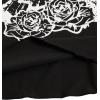 imageSOLY HUX Womens Y2K Grunge Shirts Short Sleeve Off Shoulder Crop Graphic Tees Goth Skull TopsBlack Skeleton