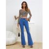 imageSOLY HUX Womens Y2k Graphic Tees Lace Trim Cold Shoulder Long Sleeve Star Print T Shirt Crop TopsDark Grey Star