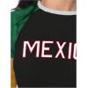 imageSOLY HUX Womens Y2k Mexico Graphic Tees Short Sleeve Letter Print Color Block Crop Tops T ShirtBlack Letter