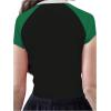imageSOLY HUX Womens Y2k Mexico Graphic Tees Short Sleeve Letter Print Color Block Crop Tops T ShirtBlack Letter