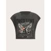 imageSOLY HUX Womens Y2k Vintage Graphic Short Sleeve Tee Tops Crew Neck Crop Tops for Summer Going Out T ShirtsGrey Graphic