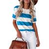 Blue White Striped