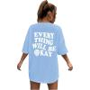 Light Blue Printed