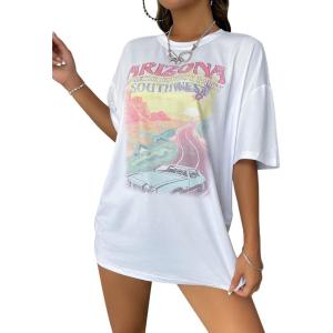 imageSOLY HUX Womens Graphic Tees Cute Print Short Sleeve Tee Preppy Clothes Casual Vintage Summer Oversized T Shirt TopWhite