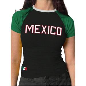 imageSOLY HUX Womens Y2k Mexico Graphic Tees Short Sleeve Letter Print Color Block Crop Tops T ShirtBlack Letter