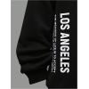 imageSOLY HUX Boys Hoodies Letter Graphic Sweatshirt Drop Shoulder Long Sleeve Casual Pullover TopsBlack Letter