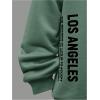 imageSOLY HUX Boys Hoodies Letter Graphic Sweatshirt Drop Shoulder Long Sleeve Casual Pullover TopsGreen Letter