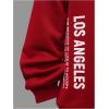 imageSOLY HUX Boys Hoodies Letter Graphic Sweatshirt Drop Shoulder Long Sleeve Casual Pullover TopsRed Letter