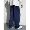 imageSOLY HUX Boys Sports Athletic Sweatpants Wide Leg Casual Fall Letter Elastic Waist Baggy PantsDark Blue