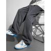 imageSOLY HUX Boys Sports Athletic Sweatpants Wide Leg Casual Fall Letter Elastic Waist Baggy PantsDark Grey