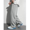 imageSOLY HUX Boys Sports Athletic Sweatpants Wide Leg Casual Fall Letter Elastic Waist Baggy PantsGrey Letter