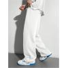 imageSOLY HUX Boys Sports Athletic Sweatpants Wide Leg Casual Fall Letter Elastic Waist Baggy PantsWhite Letter