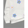 imageSOLY HUX Girls 2 Piece Outfit Floral Applique Long Sleeve Hoodie and Flared Sweatpants Cute SetMulticolor Floral