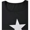 imageSOLY HUX Girls 2 Piece Outfit Star Print Crew Neck Long Sleeve T Shirt and Cargo Pants SetArmy Green Star