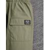imageSOLY HUX Girls 2 Piece Outfits Graphic Mock Neck Long Sleeve Tee Tops and Cargo Pants SetArmy Green Star