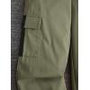 imageSOLY HUX Girls 2 Piece Outfits Graphic Mock Neck Long Sleeve Tee Tops and Cargo Pants SetArmy Green Star