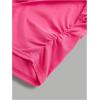 imageSOLY HUX Girls 3 Piece Summer Ruched Short Sleeve V Neck Tee T Shirts Basic Fitted Tops Cute ClothesHot Pink White Black