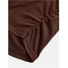 imageSOLY HUX Girls 3 Piece Summer Ruched Short Sleeve V Neck Tee T Shirts Basic Fitted Tops Cute ClothesKhaki Brown Black
