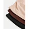 imageSOLY HUX Girls 3 Piece Summer Ruched Short Sleeve V Neck Tee T Shirts Basic Fitted Tops Cute ClothesKhaki Brown Black