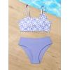 imageSOLY HUX Girls Bikini Sets Floral Print Bathing Suits Two Piece SwimsuitPurple Floral