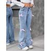 imageSOLY HUX Girls Bow Flare Jeans Skinny High Waisted Stretchy Cute Denim Pants
