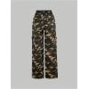 imageSOLY HUX Girls Camo Print Denim Pants Flap Pocket Casual Cargo JeansYellow Camo