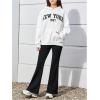 imageSOLY HUX Girls Clothing Sets Letter Graphic Long Sleeve Hoodies Tops and Flare Leg Pants Set 2 Piece OutfitsBlack and White Letter