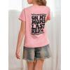 imageSOLY HUX Girls Cute Graphic Tees Letter Print Preppy T Shirts Casual Teen Tops Back to School Clothes Size 812Pink Letter