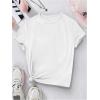 imageSOLY HUX Girls Cute Graphic Tees Letter Print Preppy T Shirts Casual Teen Tops Back to School Clothes Size 812White Letter Print