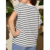imageSOLY HUX Girls Cute Striped T Shirts Short Sleeve Heart Casual Teen Tee Tops Preppy ClothesBlack and White