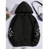 imageSOLY HUX Girls Floral Graphic Hoodies Sweatshirt Long Sleeve Casual Pullover TopsBlack Floral